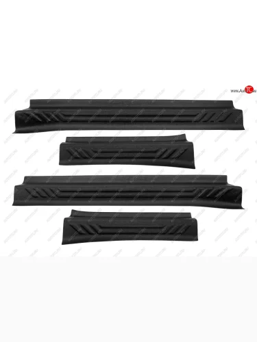 Накладки на внутренние пороги дверей для Kia Rio IV 2017-2019 (седан), шагрень  Киа Рио Русская Артель nk-159502