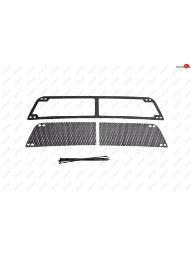 Защитная сетка решетки переднего бампера для Renault Sandero 2009-2013, шагрень  Рено Сандеро Русская Артель sbrs-046502