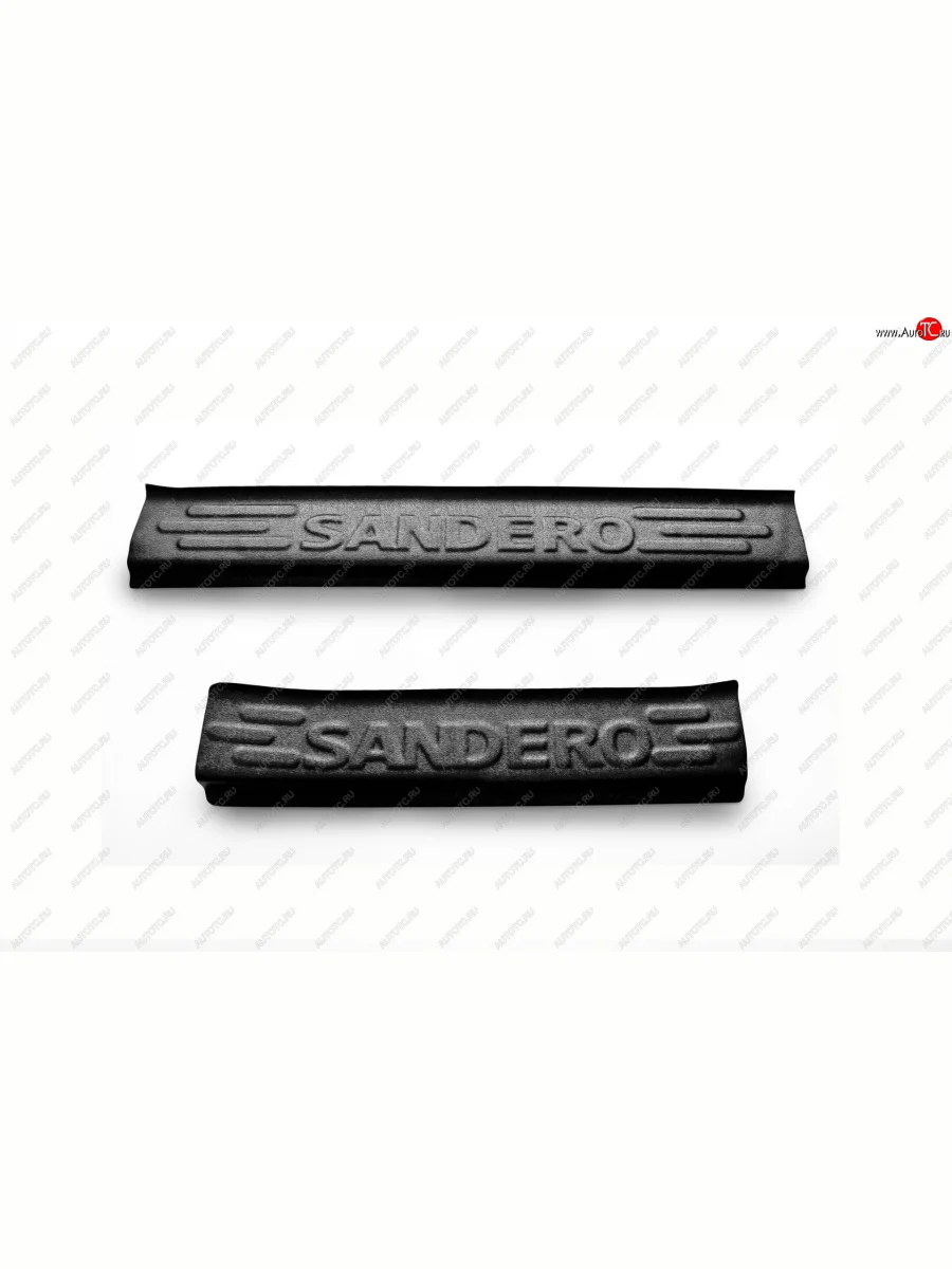 Накладки на внутренние пороги дверей (4шт) для Renault Sandero II 2014-2017 , шагрень  Рено Сандеро Русская Артель nrs-032502  в Самаре Самарской области