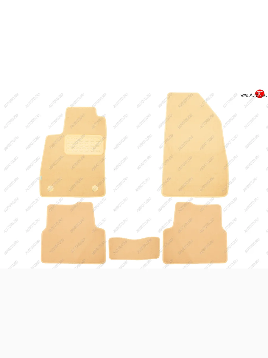 Коврики в салон Klever Premium RAVON R4 2016-2020, сед., 5 шт. (текстиль, бежевые)  Равон Р4 Klever kvr04.104.003.22112kh  в Самаре Самарской области