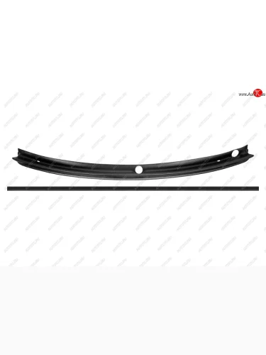 Жабо цельное Вариант 2 без скотча для Renault Duster I 2010-2014, шагрень  Рено Дастер Русская Артель nr-158612