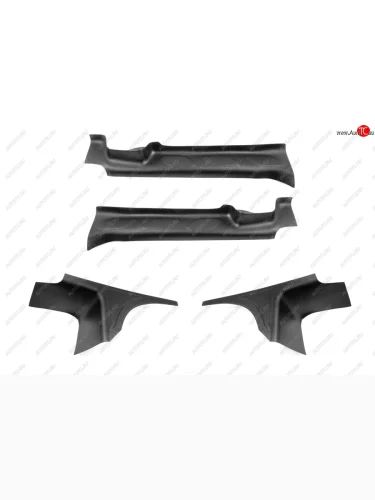 Накладки на ковролин порогов для Nissan Terrano 2016-, шагрень  Ниссан Террано Русская Артель nr-157402