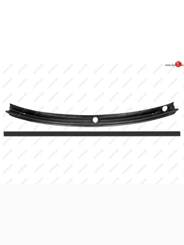 Жабо цельное без скотча для Nissan Terrano 2014-2015, 2016-˃, Renault Duster (I рест.) 2015-˃, шагрень  Ниссан Террано Русская Артель nr-159412