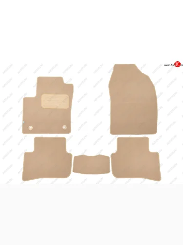 Коврики в салон Klever Premium TOYOTA C-HR 4WD 2016-2019, 2019-, кросс., 5 шт. (текстиль, бежевые)  Klever kvr04.048.101.22112kh