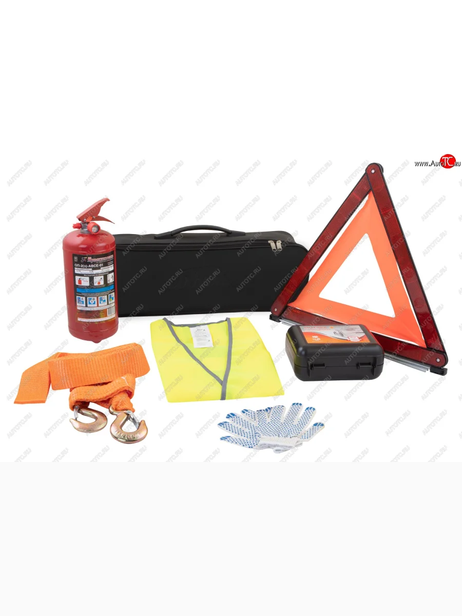 Автомобильный набор ARBORI Pro (Basic + трос 5 т, сумка кожзам) Arbori afek.prmm.01  В Кинешме Ивановской области