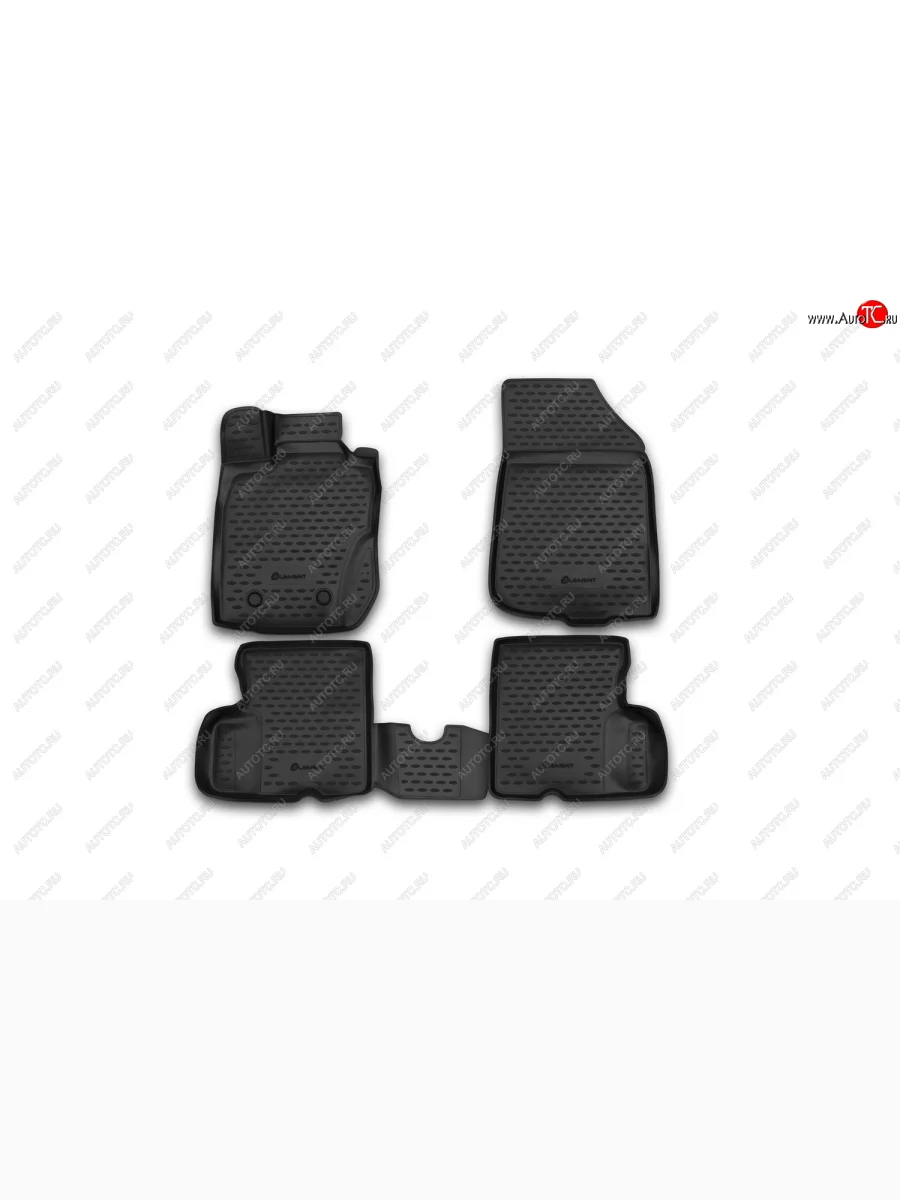 Коврик 3D в салон подходит для RENAULT Duster 4WD, 2011-2015, передний левый, 1 шт. (полиуретан)  Рено Дастер Element element3d4128210k.fl  в Самаре Самарской области