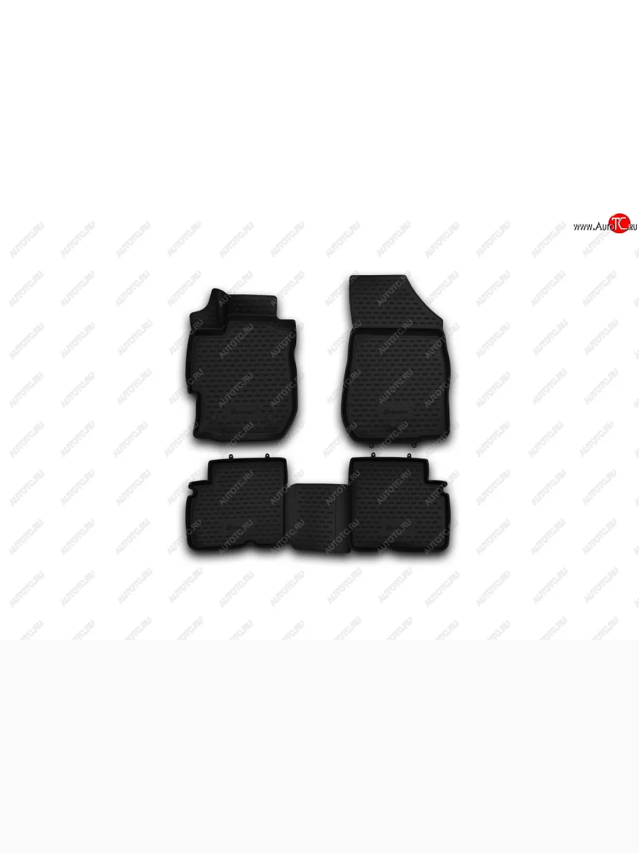 Коврик 3D в салон подходит для NISSAN Almera , 2012-2016, передний левый, 1 шт. (полиуретан)  Ниссан Альмера Element element3d01145210k.fl  в Самаре Самарской области