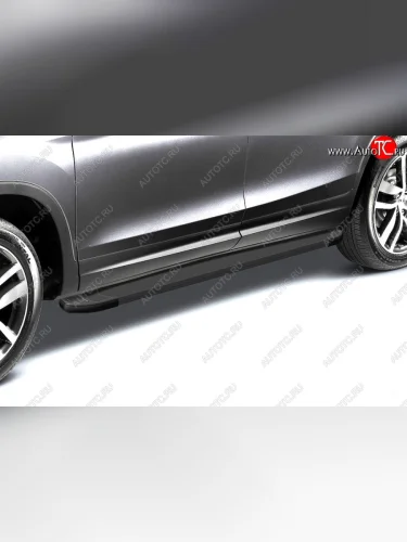 Комплект алюминиевых порогов Arbori Optima Black длина 1800мм без крепежа Arbori alobdl1800