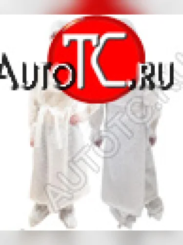 Халат одноразовый, спанбонд, белый Autofamily afsz03.038