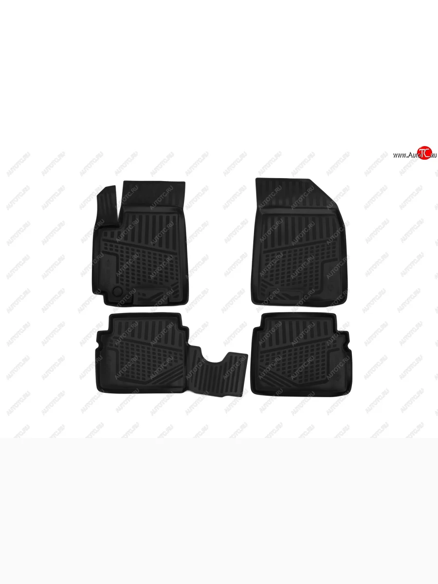 Коврики в салон RAVON R3, 4 шт. (полиуретан)  Равон Нексия Element rvn.r3.0002  в Керчи Республика Крым