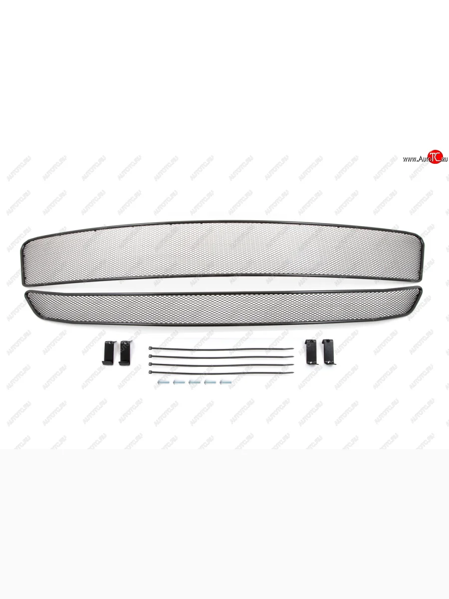 Сетка на бампер внешняя для KIA Seltos 2020-, 2 шт., черн., 10 мм  Киа Селтос Arbori 01-302820-101  в Воронеже Воронежской области