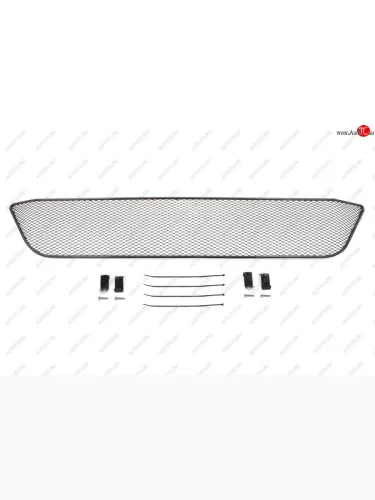 Сетка на бампер внешняя для RENAULT Logan 2020-, черн., 10 мм  Рено Логан Arbori 01-432120-101