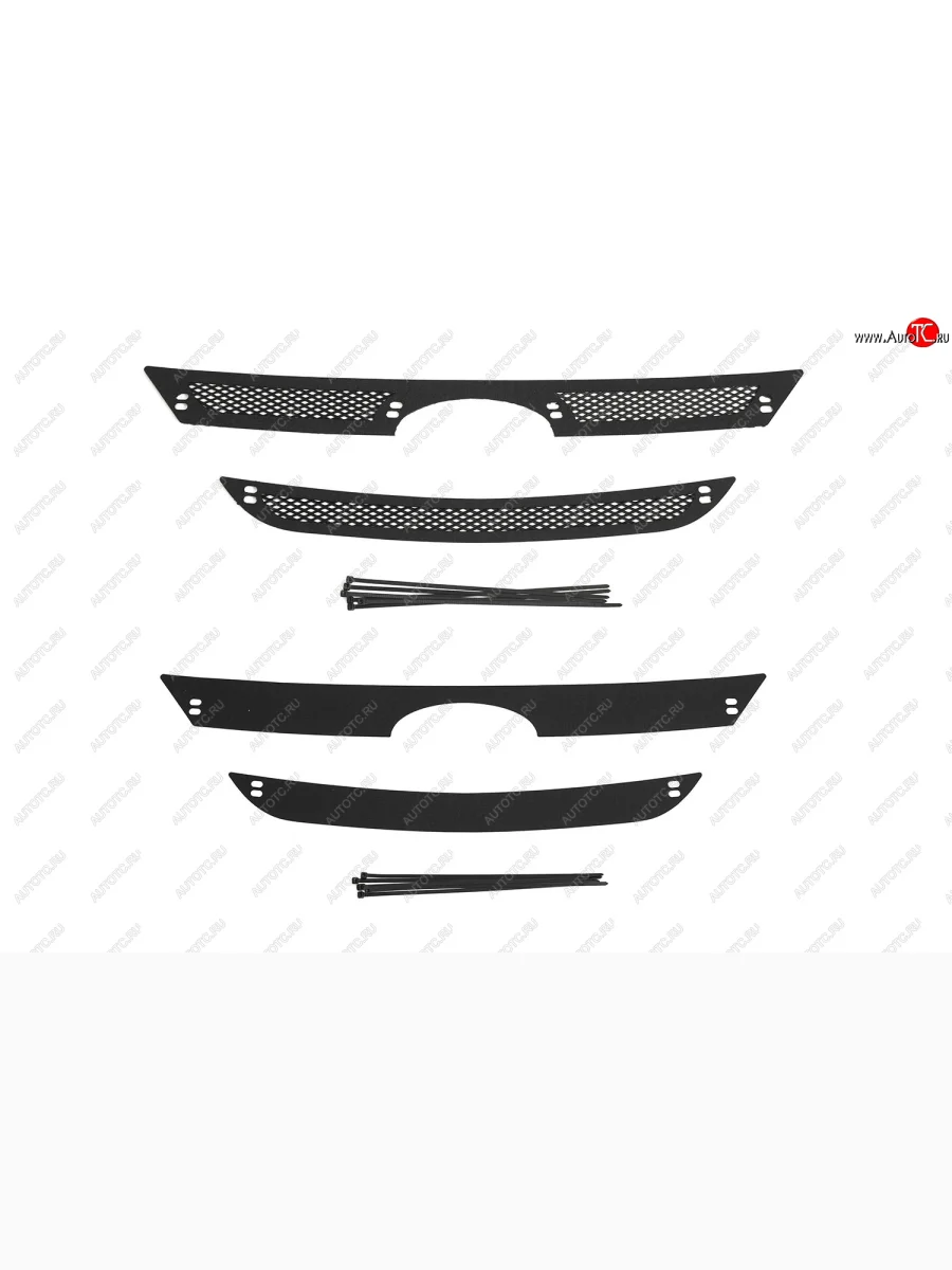 Защитная сетка и зимняя заглушка решетки радиатора для Lada Largus 2012-2019, шагрень  Лада Ларгус Русская Артель srl-140602  в Самаре Самарской области