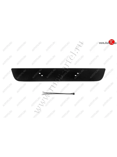 Зимняя заглушка решётки переднего бампера для Nissan Pathfinder (R51) рестайлинг 2011-2013 , шагрень  Ниссан Патфайндер Русская Артель zrn-129202