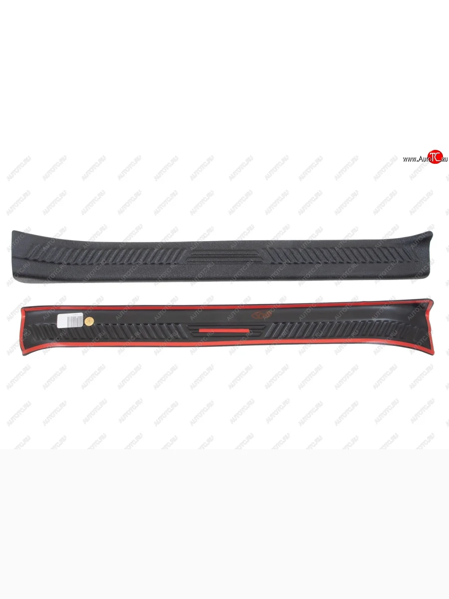 Накладки на внутренние пороги дверей передних дверей для Ford Focus III рестайлинг 2014-2019, шагрень  Форд Фокус Русская Артель nf-152912  в Самаре Самарской области