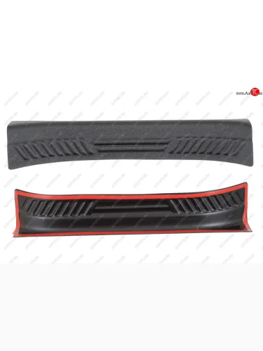 Накладки на внутренние пороги дверей задних дверей для Ford Focus III рестайлинг 2014-2019, шагрень  Форд Фокус Русская Артель nf-152922