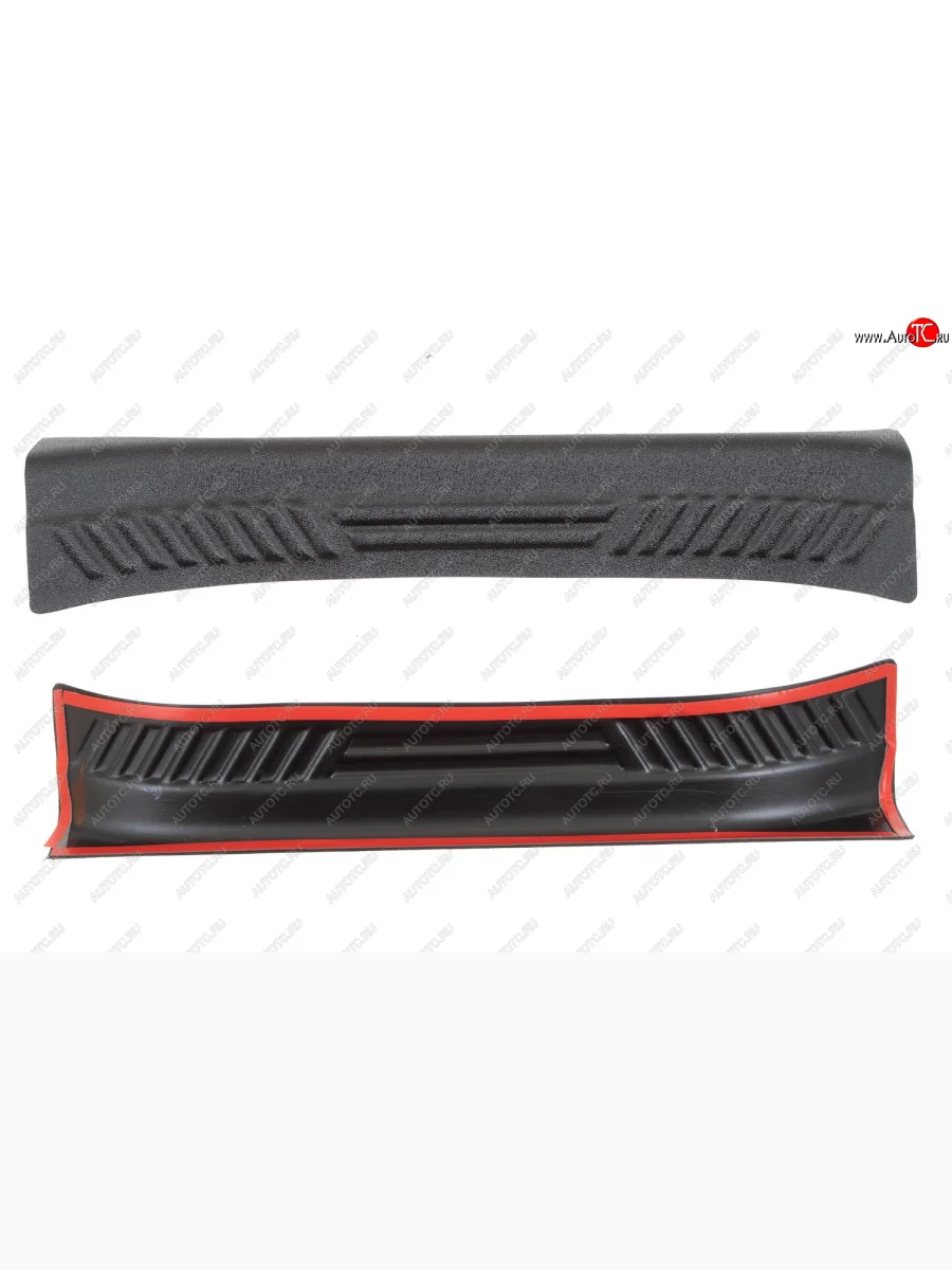 Накладки на внутренние пороги дверей задних дверей для Ford Focus III рестайлинг 2014-2019, шагрень  Форд Фокус Русская Артель nf-152922  в Самаре Самарской области