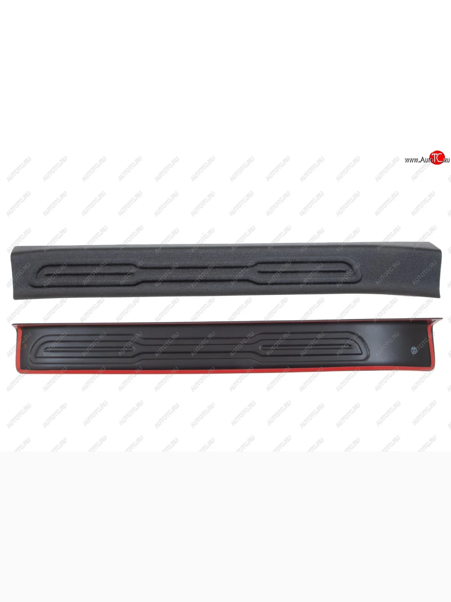 Накладки на внутренние пороги передних дверей для Kia Soul 2014-2016, шагрень  Киа Сол Русская Артель nk-156312  в Самаре Самарской области