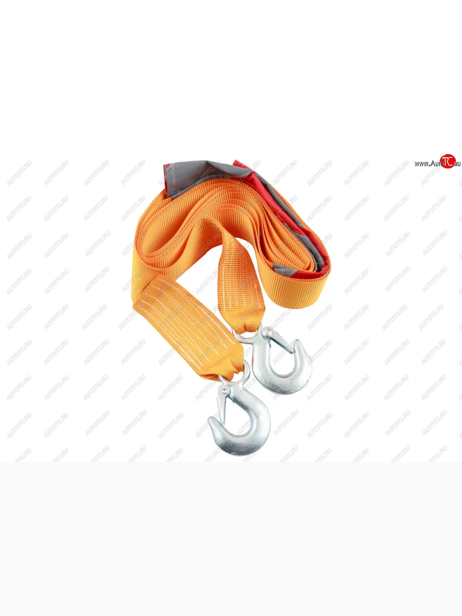 Трос буксировочный  5т с крюками и флажками, длина троса 4,2 м, 2 крюка, 2 флажка (SP) Autofamily tl-978.2  в Воронеже Воронежской области