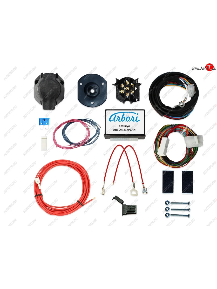 Универсальный комплект электрооборудования ARBORI для ТСУ Smart Connect CAN (7 PIN) с блоком согласования и функцией отключения парктроника Arbori arbori.e.7pcan  с доставкой в г. Самара