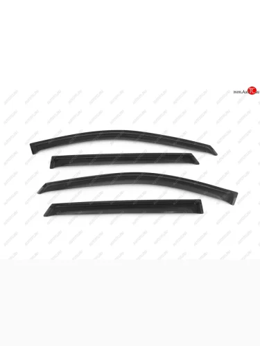 Дефлекторы боковых окон SANTA FE 2012-, 4 шт., темный  Хендай Санта Фе SIM r82222w400