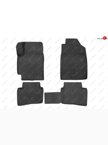Коврики 3D в салон HYUNDAI SOLARISKIA RIO, 2017-, 4шт. (противоскользящие шипы, повышенная безопасность, ПУ)  Хендай Солярис FORMAT format.pro2065210