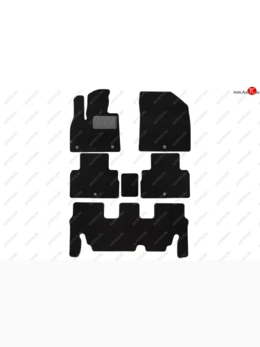 Коврики в салон Klever Premium HYUNDAI Palisade 2020-, кросс., 7мест, 6 шт. (текстиль)  Хендай Палисад Klever klever0502007122110kh