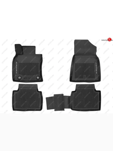Всесезонные ковры в салонAll Weather Floor Mats TOYOTA Camry 2017-2021, 2021-, чёрн., 4 шт.  Тойота Камри TOYOTA pw21006003