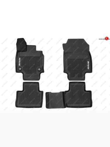 Коврики в салон подходит для TOYOTA RAV4, 2019-, чёрн., АКПП, 4шт.  Тойота Рав 4 TOYOTA pw21042043