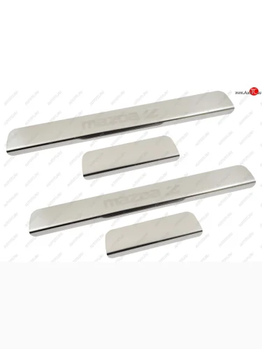 Накладки порогов Mazda 2, 2007-, к-кт 4 шт.  Мазда MAZDA 8300-77-218