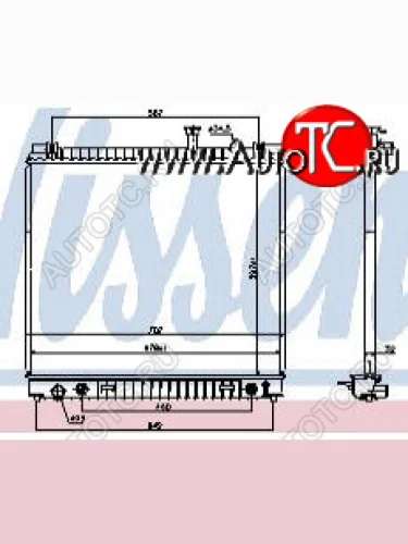 ARMADA (TITANINFINITI QX56 04-) РАДИАТОР ОХЛАЖДЕН AT (см.каталог) BODYPARTS nnarm04-910