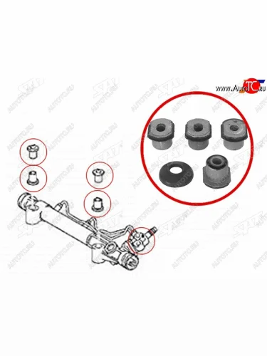Втулка рулевой рейки Toyota Hilux Pick Up 04-15  Fortuner 04-08 SAT ST-44200-0K230B