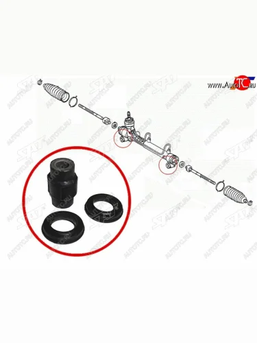 Втулка рулевой рейки Toyota Corolla (E120) 00-07  Corolla Fielder (E120) 00-06  Corolla JPN (E120) SAT ST-44200-12780B