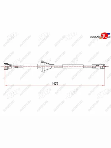 Трос спидометра MERCEDES-BENZ E-CLASS (W124) 85-93 SAT ST-325-0004