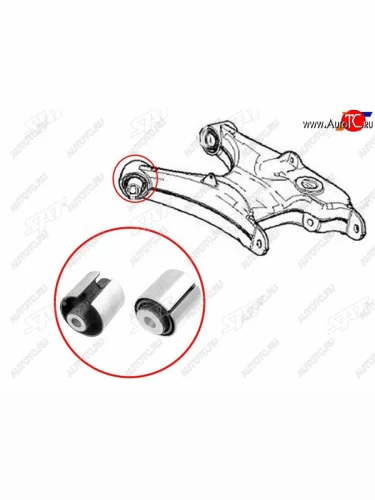 Сайлентблок BMW 5-Series 03-10  6-Series 03-10  X5 99-06 SAT ST-33326770743B