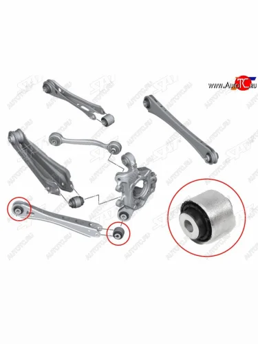 Сайлентблок BMW X3 10-17  X4 14-18 SAT ST-33326786978B
