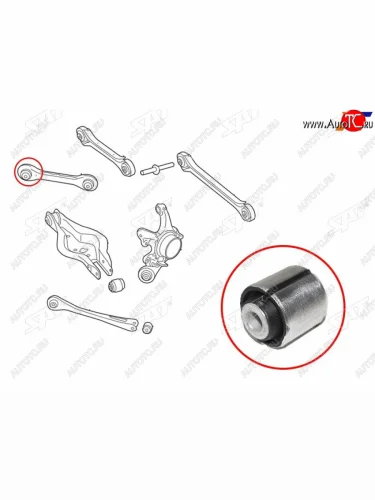 Сайлентблок BMW 1-Series 11-19  3-Series 11-19  2-Series 14-  3-Series Gran Turismo 13-20 SAT ST-33326792540B