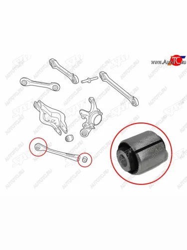 Сайлентблок BMW 1-Series 11-19  3-Series 11-19  2-Series 14-  3-Series Gran Turismo 13-20 SAT ST-33326792525B