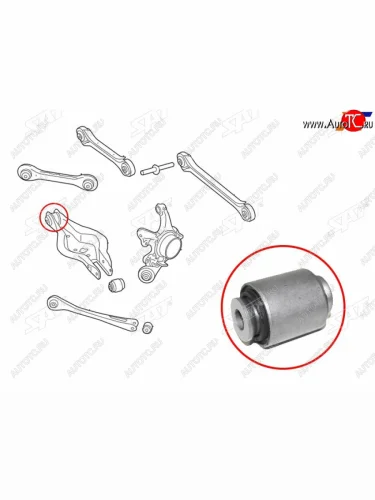 Сайлентблок BMW 1-Series 11-19  3-Series 11-19  2-Series 14-  3-Series Gran Turismo 13-20 SAT ST-33326867540B