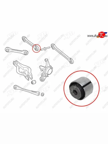 Сайлентблок BMW 1-Series 11-19  3-Series 11-19  2-Series 14-  3-Series Gran Turismo 13-20 SAT ST-33326792544B