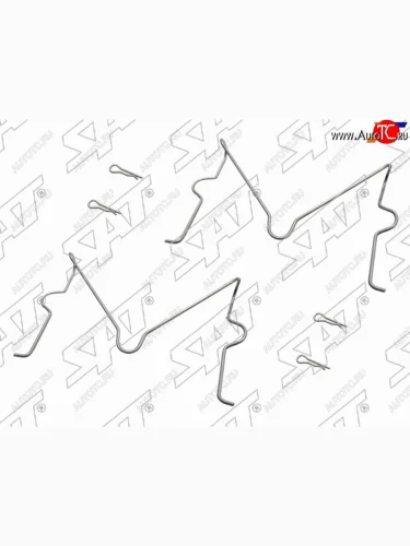 Комплект монтажный тормозных колодок FR TOYOTA LAND CRUISER PRADOSURF 02- SAT ST-349-0036