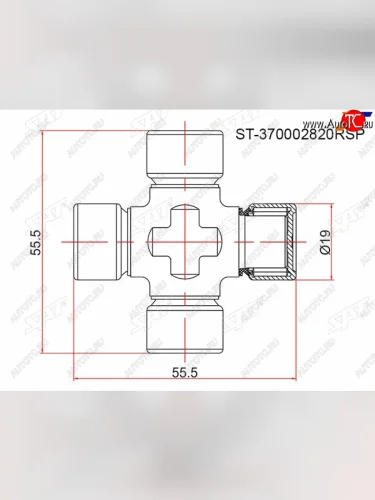 Крестовина RENAULT DUSTER 11- SAT ST-370002820RSP