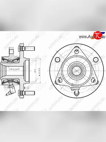 Ступичный узел перед INFINITI QX80QX56 SAT ST-40202-1LA1A