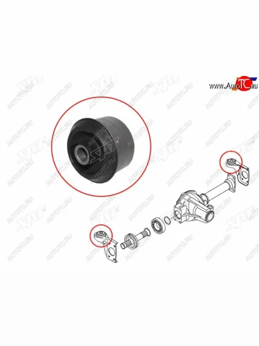 Сайлентблок переднего дифференциала SSANG YONG KYRON 05-12ACTION 01-SPORTS 06-REXTON 02-06 SAT ST-4105009202B