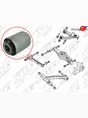 Сайлентблок Mitsubishi Pajero 99-20 SAT ST-4117A025-BU