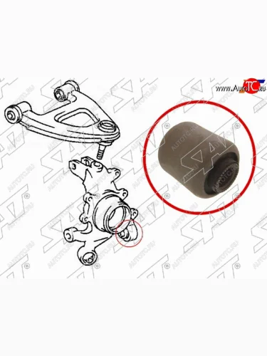 Сайлентблок Toyota Crown 95-01  Mark II (X90,X100) 92-00  Chaser (X90,X100) 92-01  Cresta (X90,X1 SAT ST-42304-30040-U