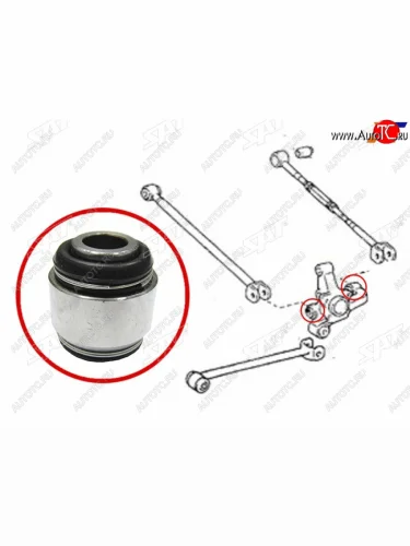 Сайлентблок Toyota Avensis (T220) 97-03  Camry (XV30,XV50) 01-21  Harrier (XU10,XU30) 97-13  Vist SAT ST-42210-20010