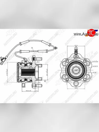 Ступичный узел задн. NISSAN PATROL Y62 SAT ST-43202-1LB0A