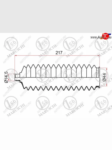 Пыльник рулевой рейки TOYOTA CALDINACARINACORONAGAIAIPSUMNADIAPICNIC 92- LH=RH MARUICHI 03-061