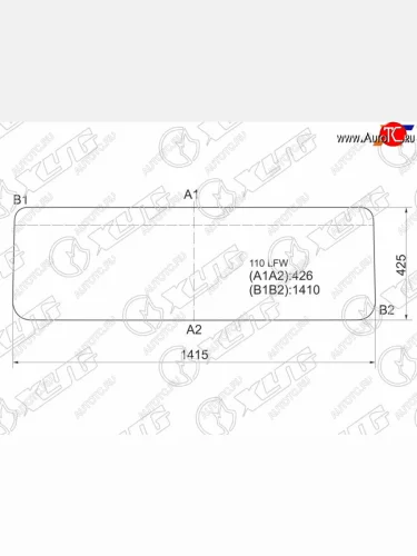 Стекло лобовое Land Rover Defender 83-16 XYG 110 LFW